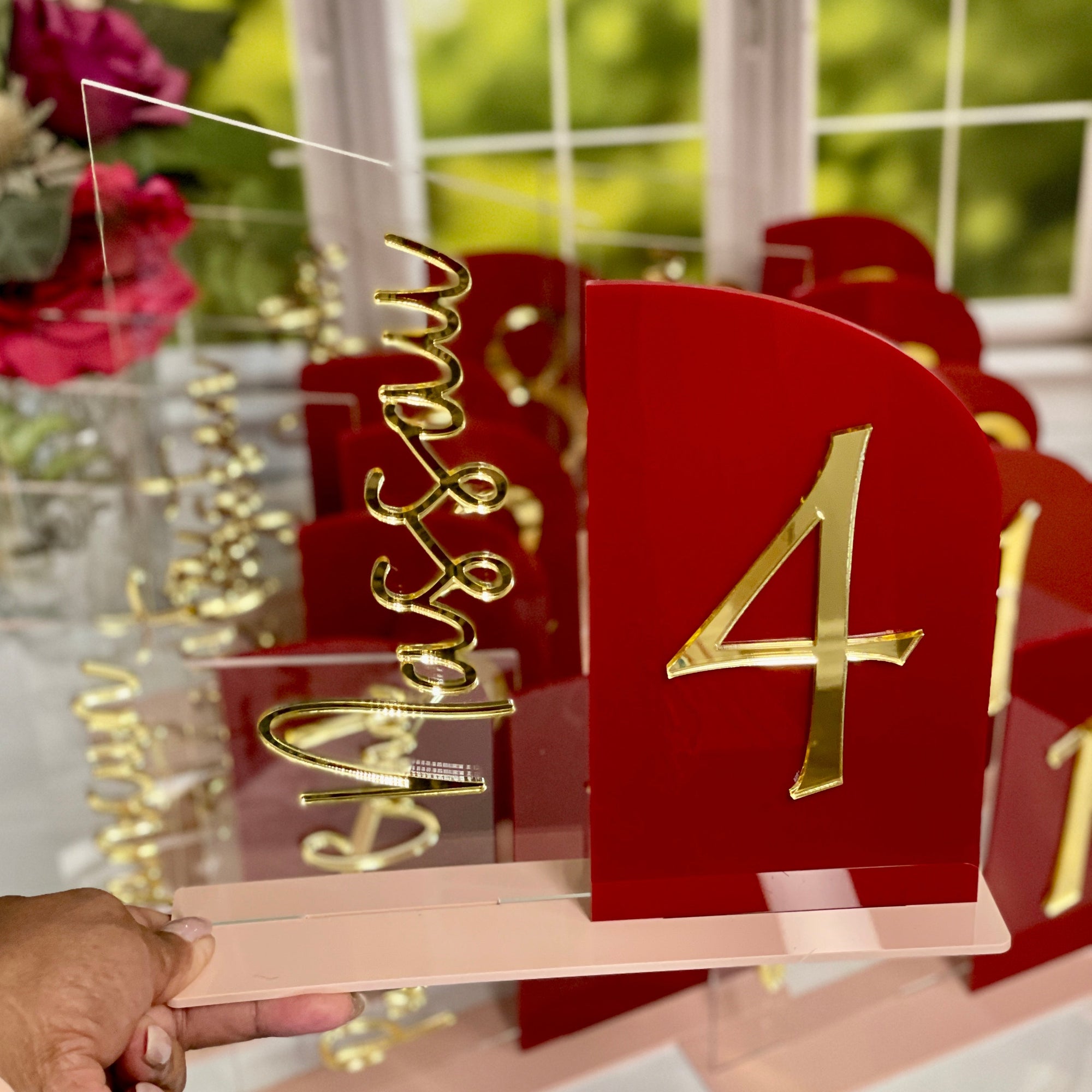 Travel Theme Table Numbers