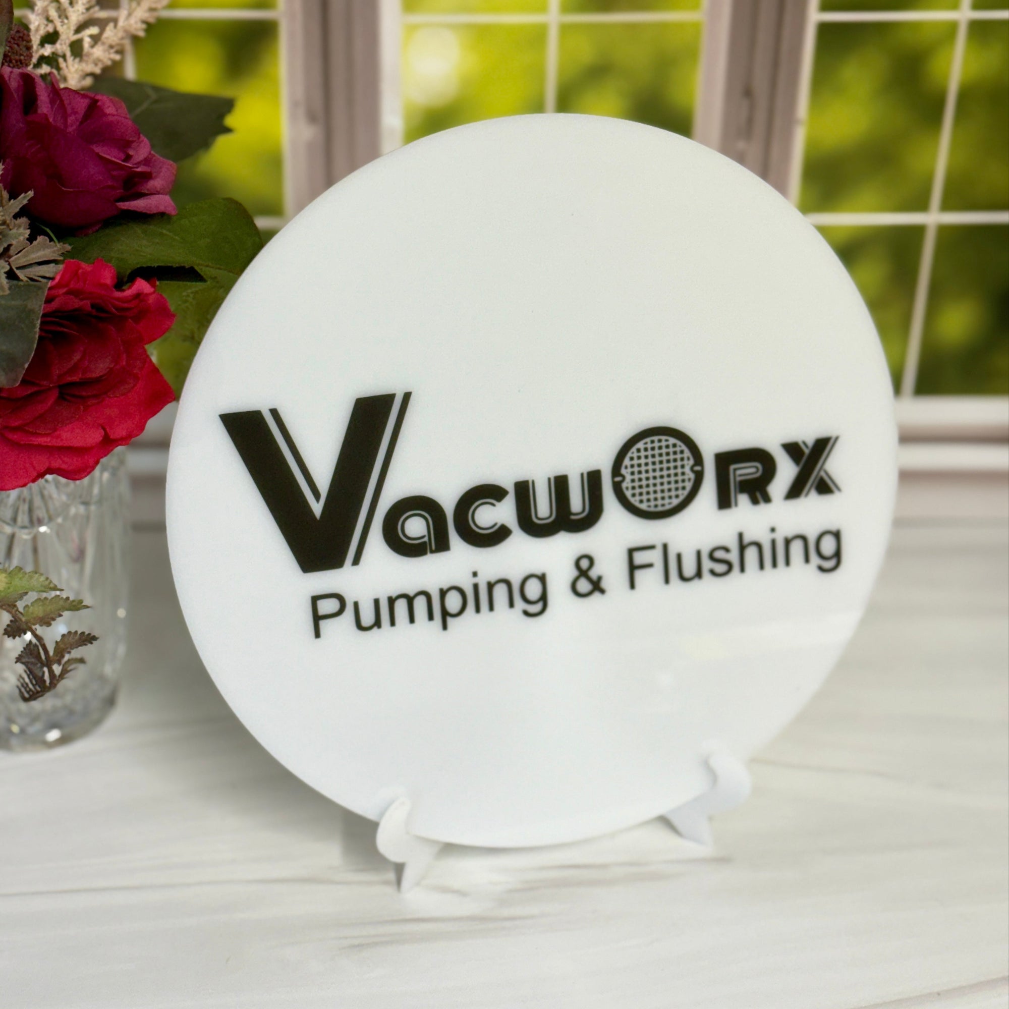 Modern Business Display, UV Printed Acrylic Sign
