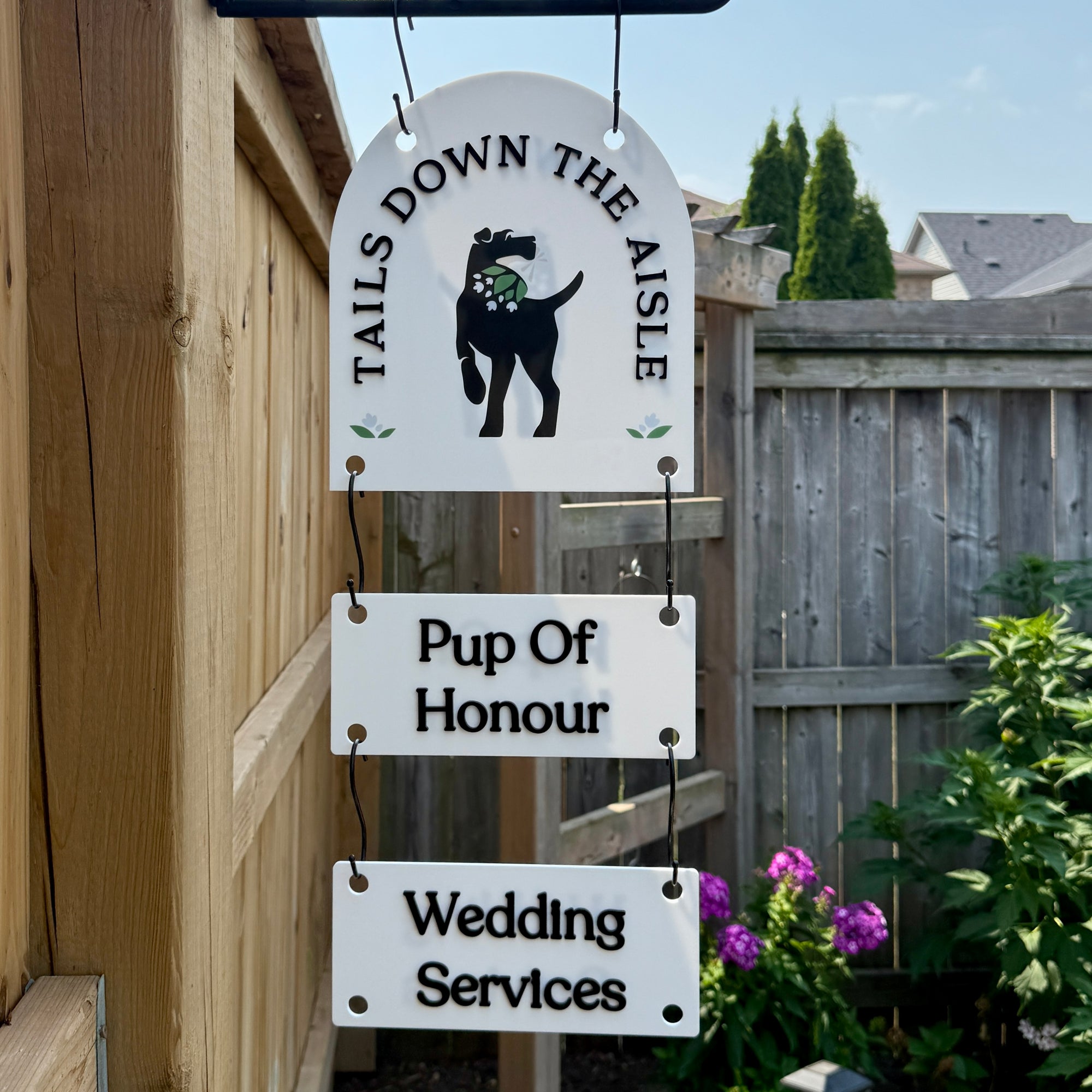 Laneway Market Sign – Custom Acrylic Hanging Sign for Vendors & Events
