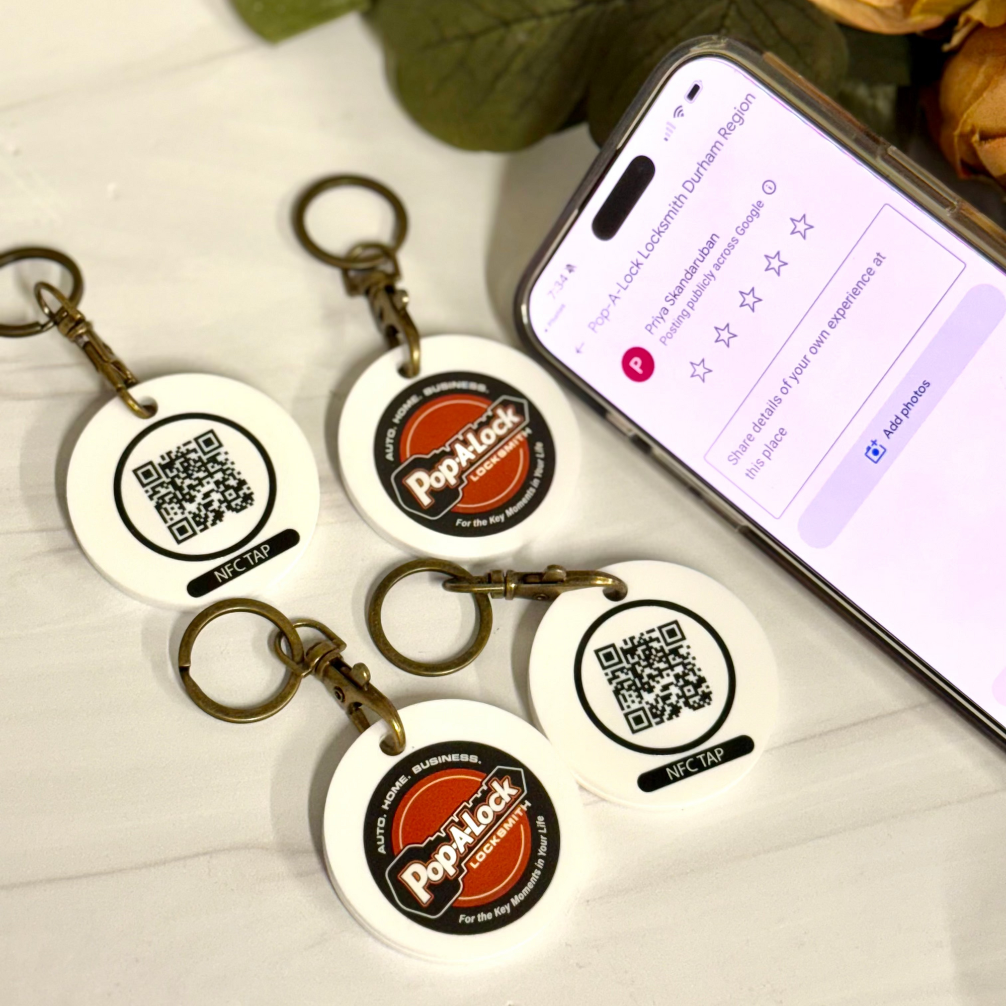 Smart NFC QR Code Keychain