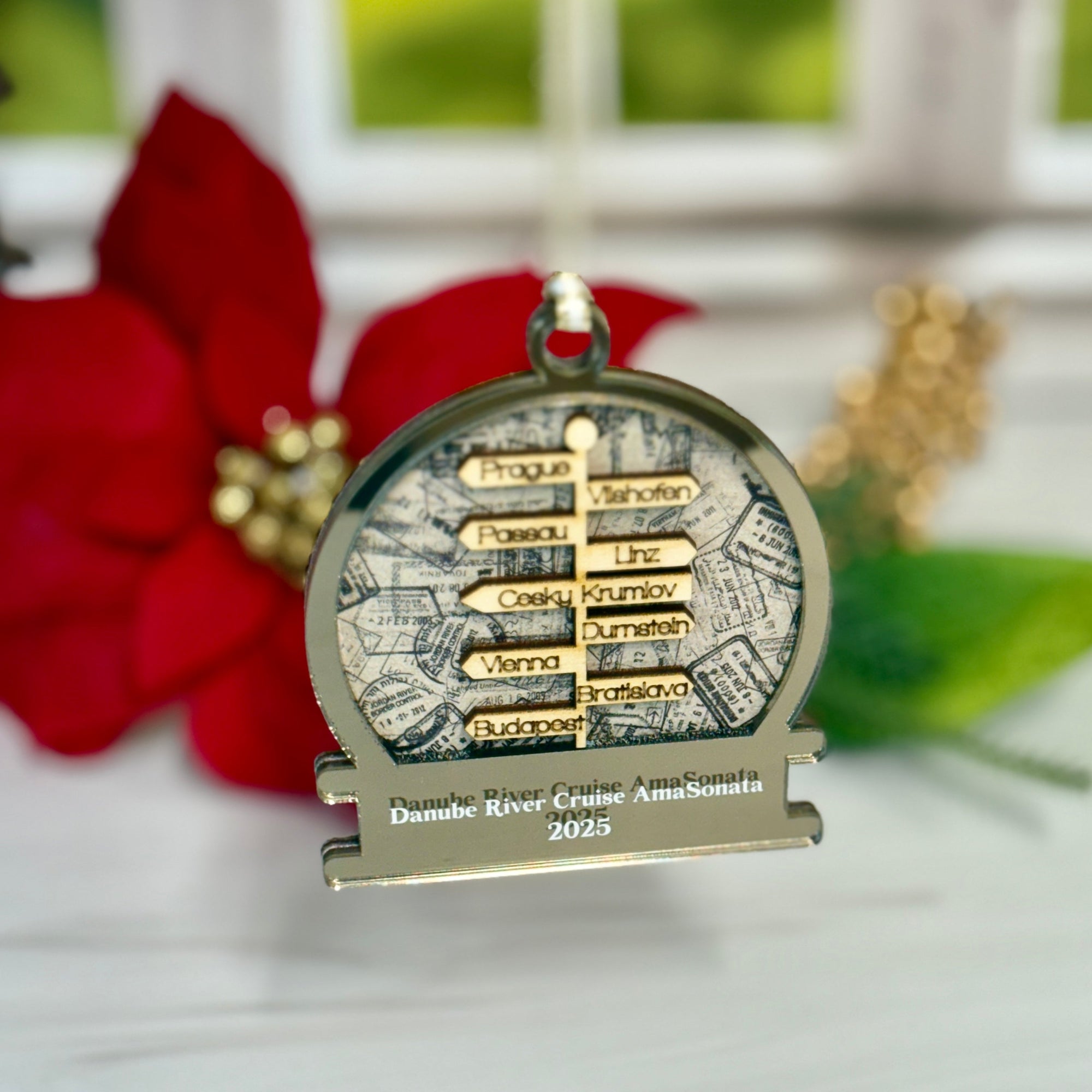 Personalized Travel Destination Ornament