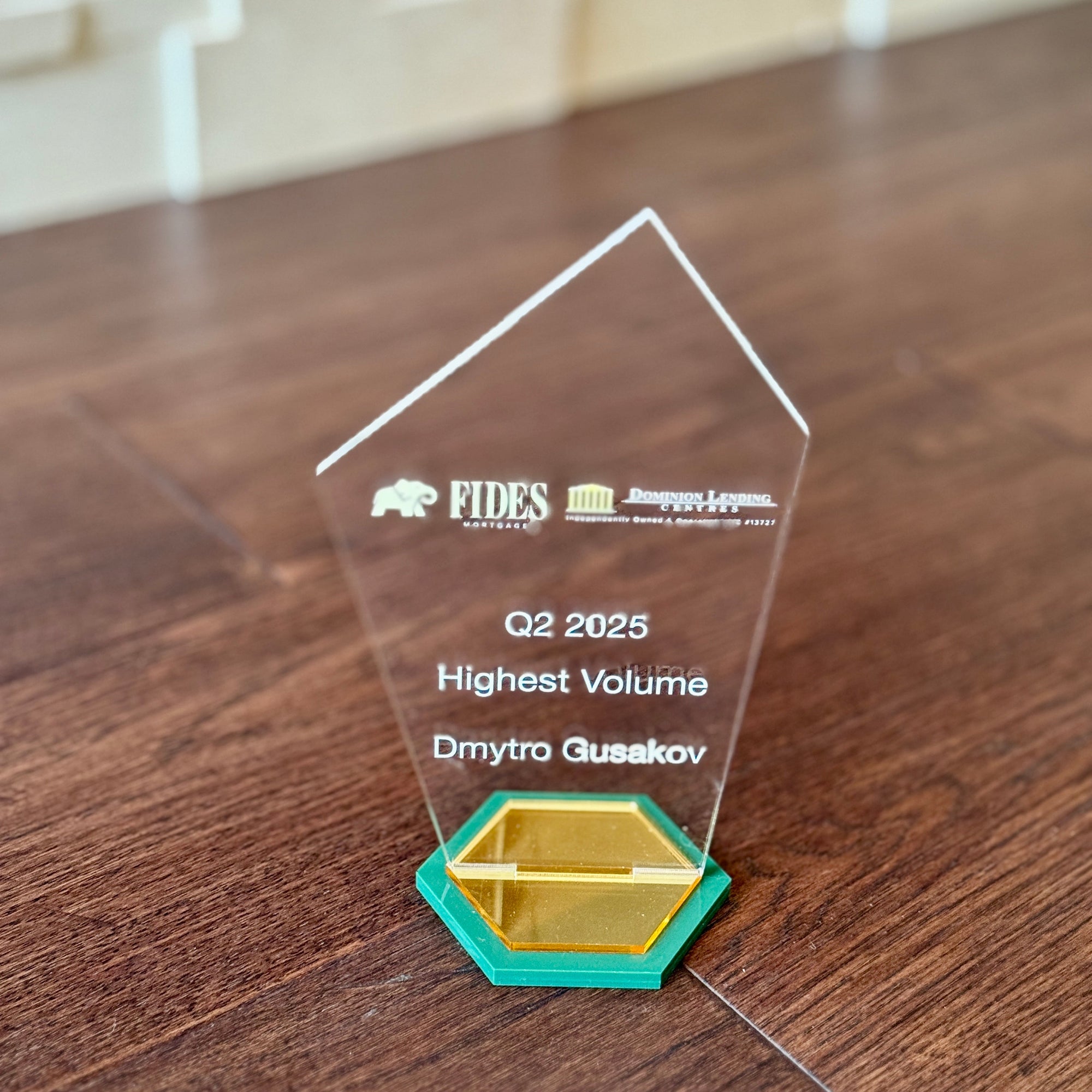 Personalized Acrylic Award