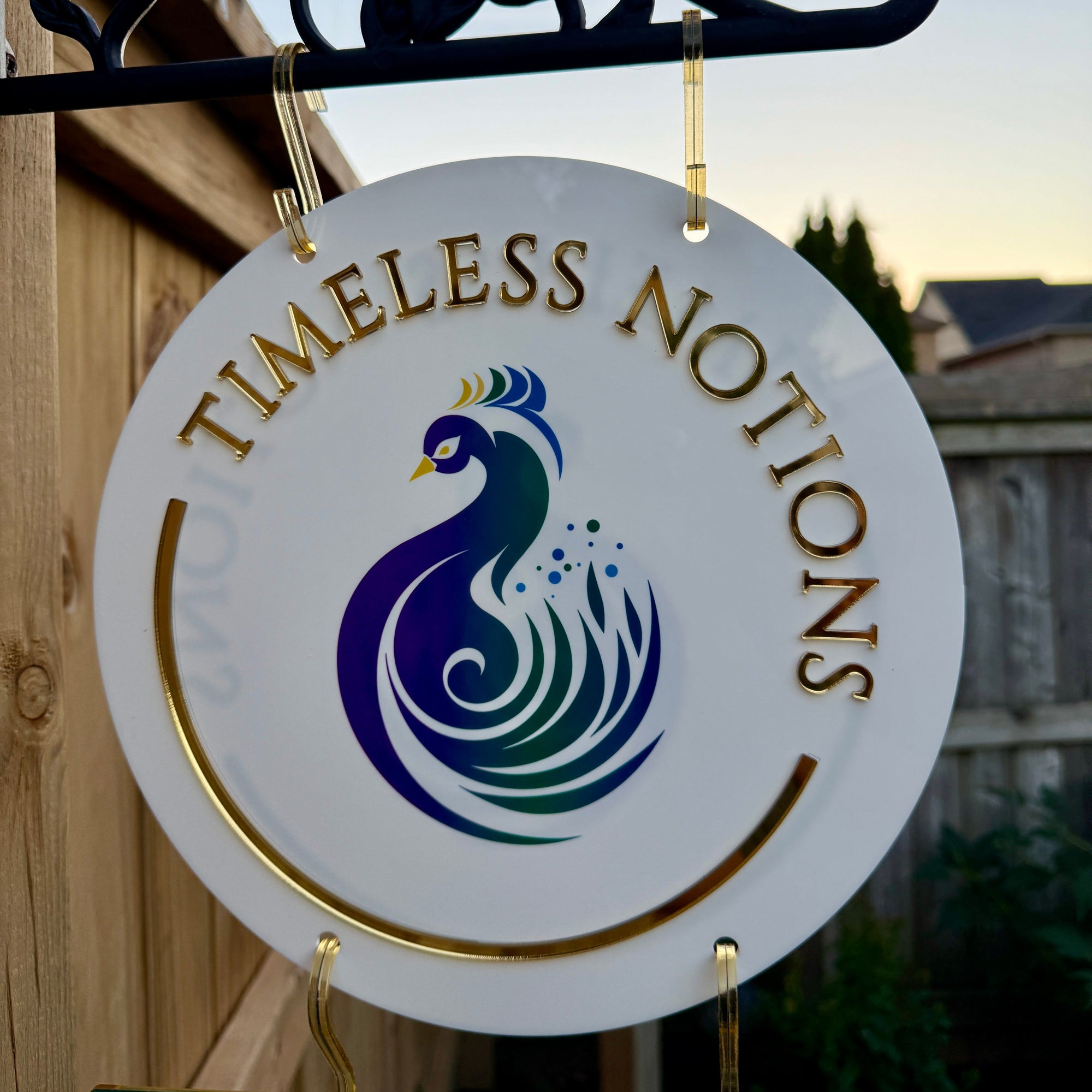 Laneway Market Sign – Custom Acrylic Hanging Sign for Vendors & Events