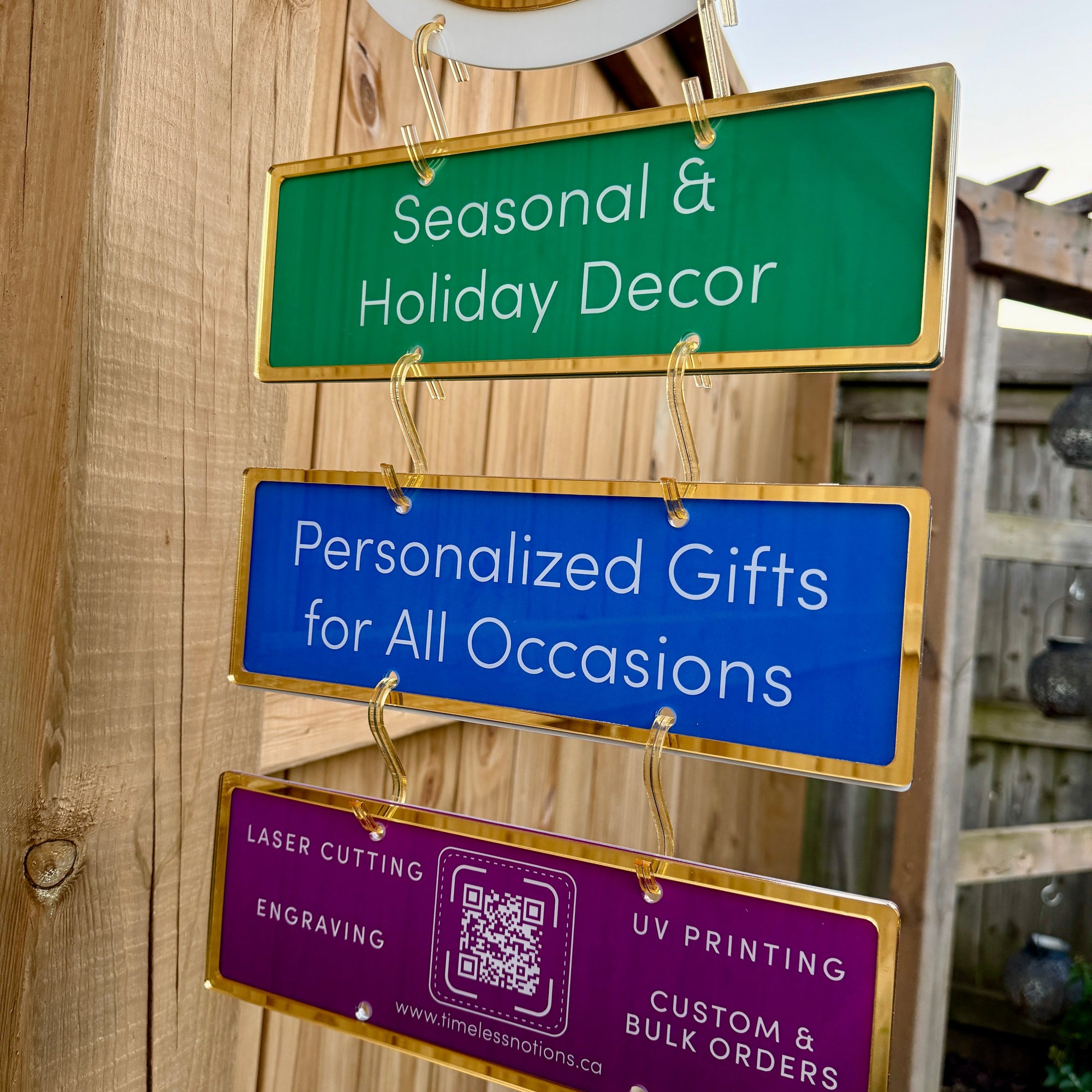 Laneway Market Sign – Custom Acrylic Hanging Sign for Vendors & Events