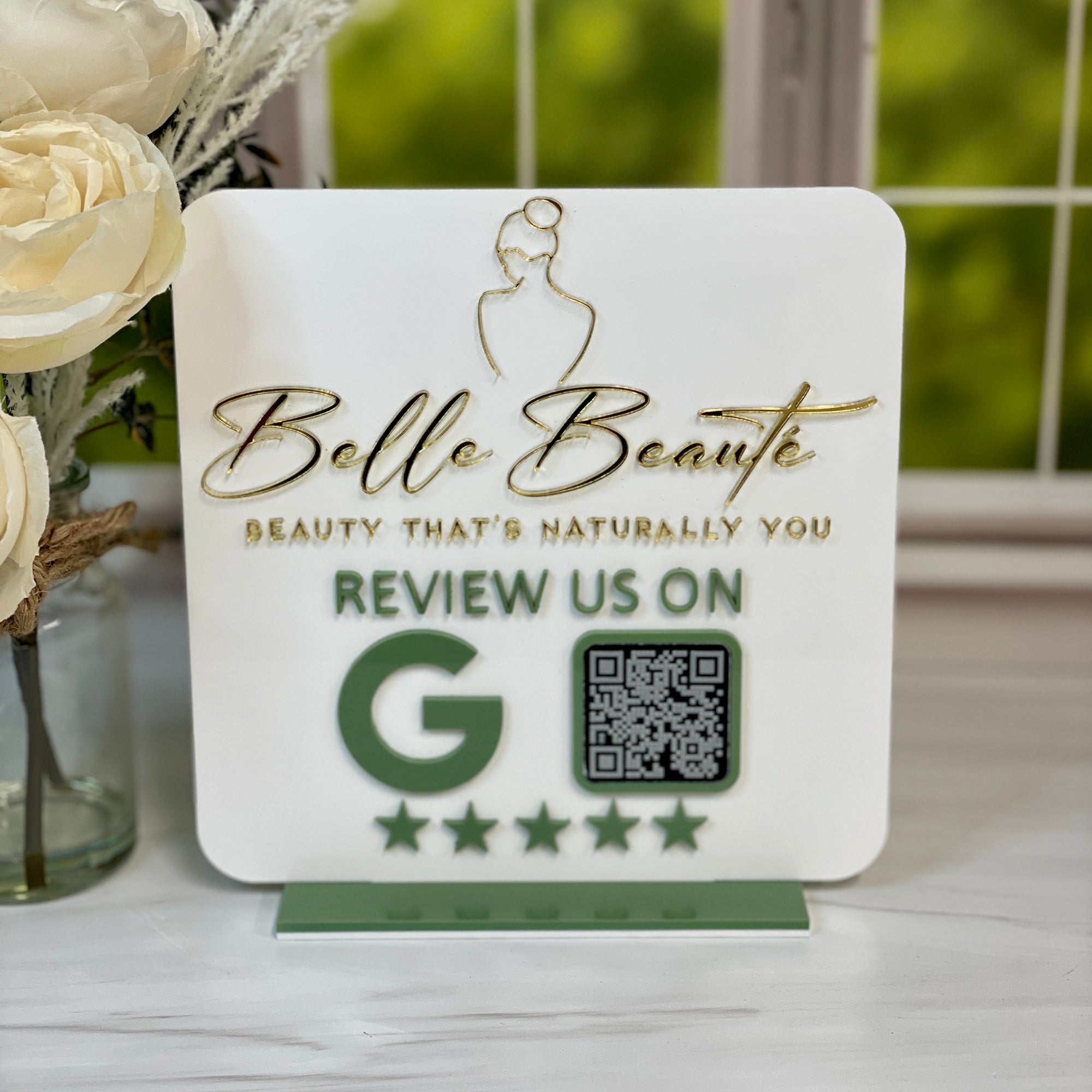 Business Google Review QR Code Signage