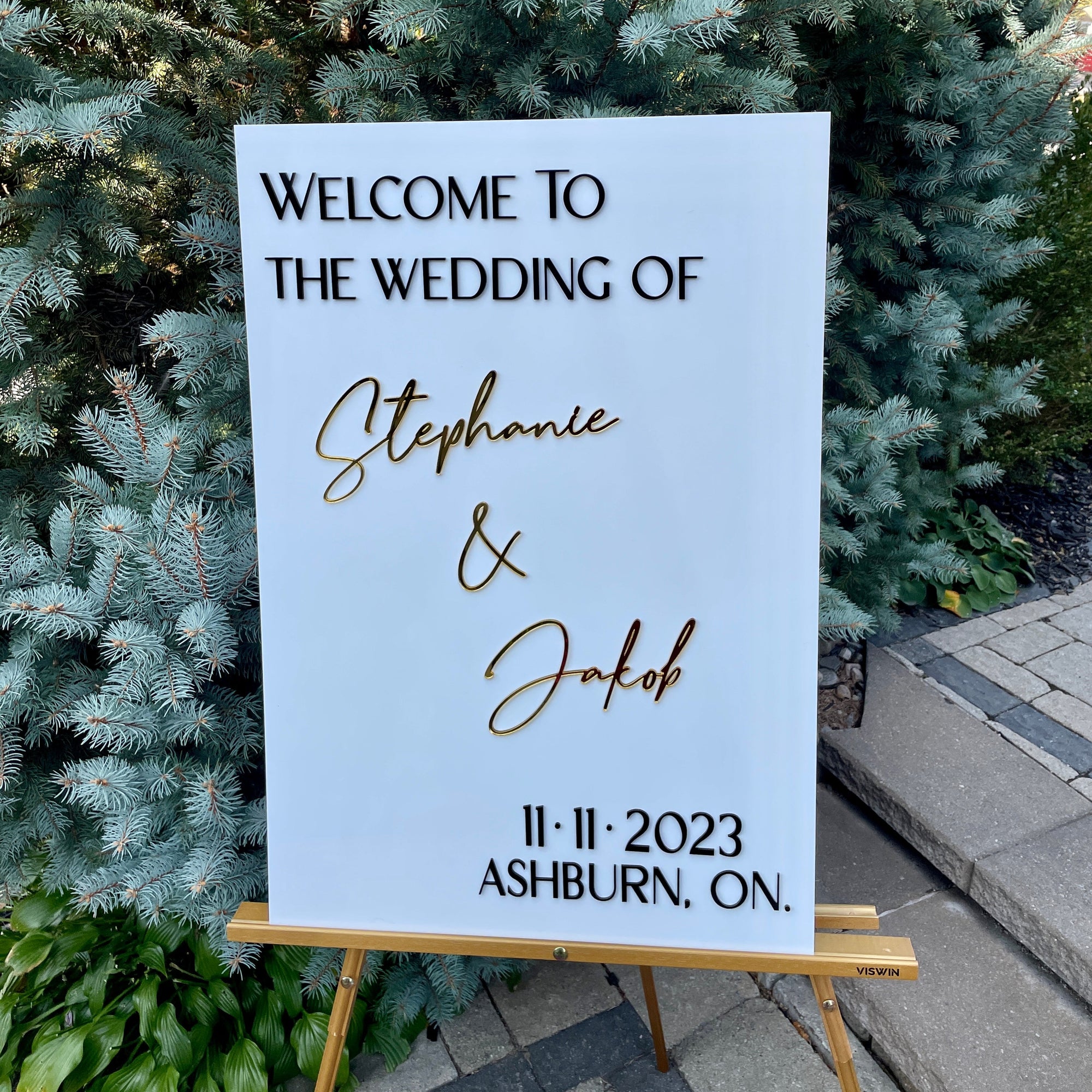 Personalized Wedding Welcome Sign