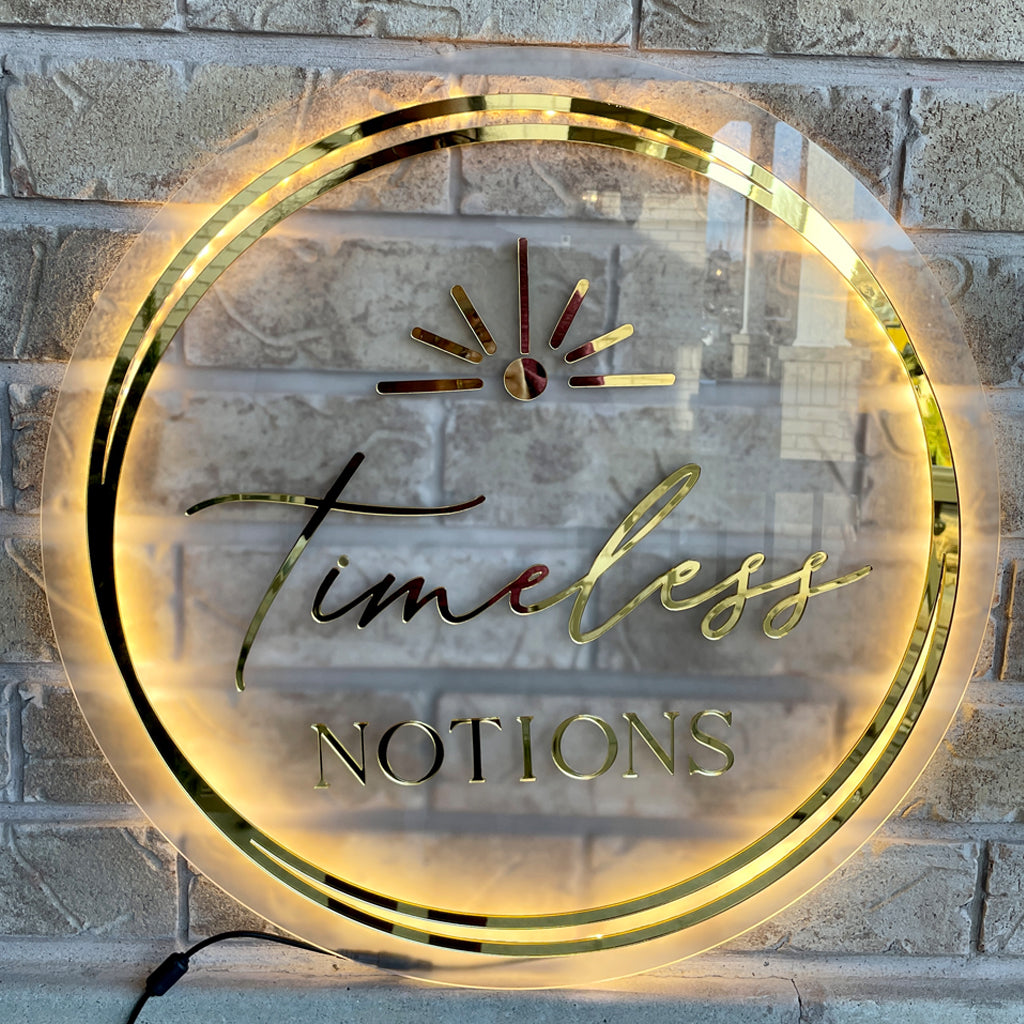 Custom Backlit Acrylic Logo Sign