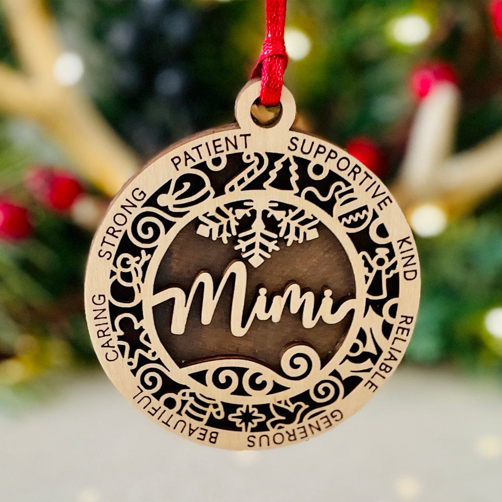 Family Theme Christmas Ornament