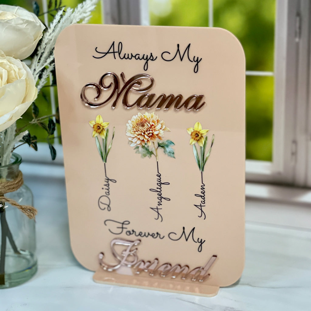 Mom's Garden With Birth Month Flowers