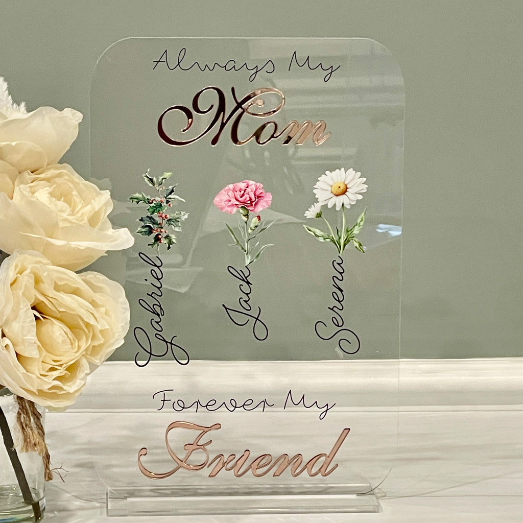 Mom's Garden With Birth Month Flowers