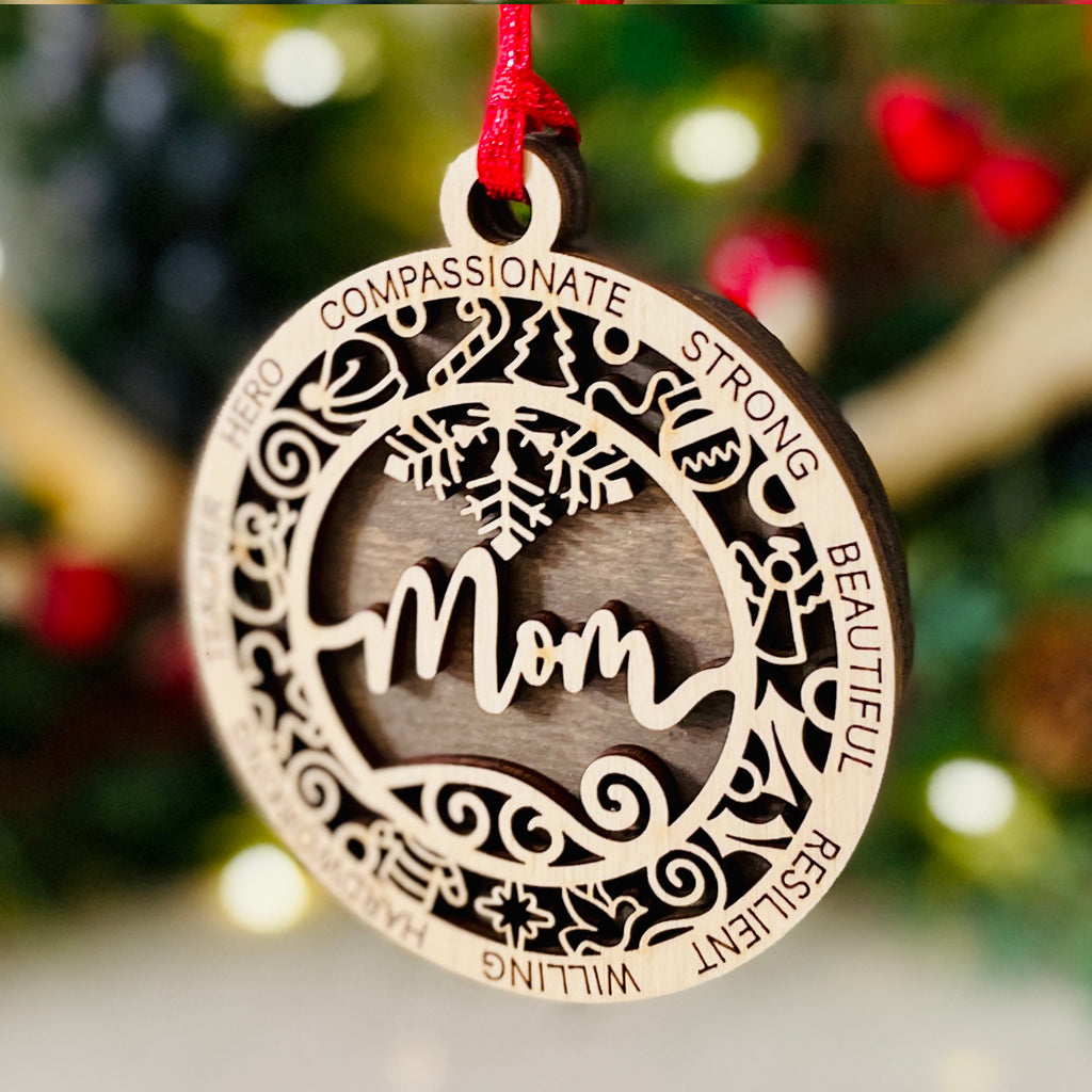 Family Theme Christmas Ornament