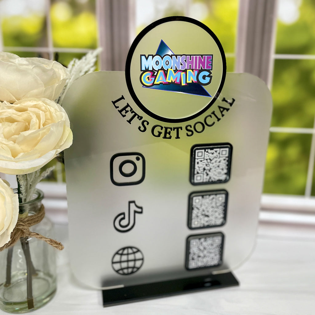 Social Media Signage With QR Codes