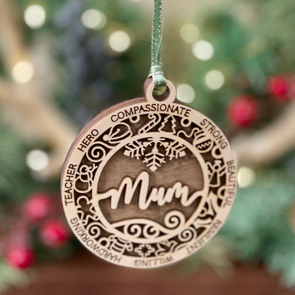 Family Theme Christmas Ornament