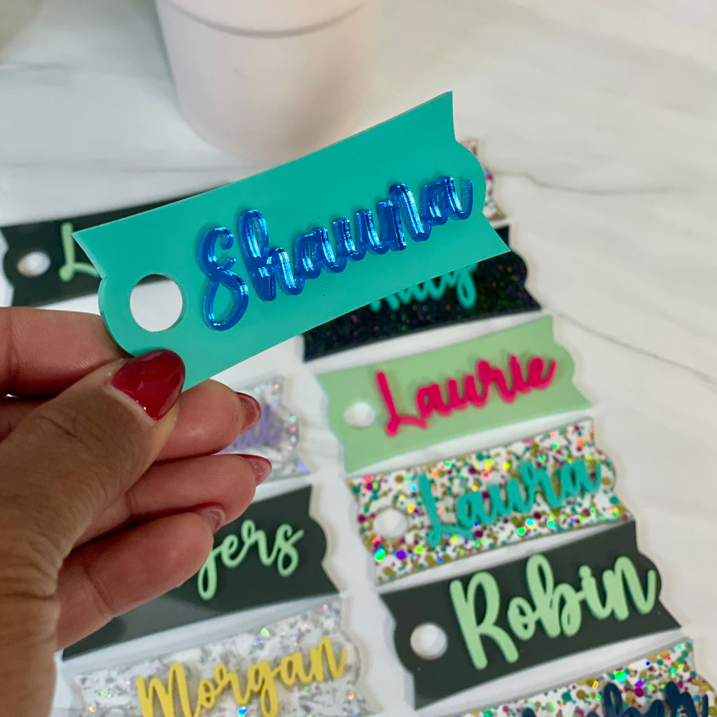 Personalized Name Topper for Stanley Quencher, Yeti Rambler