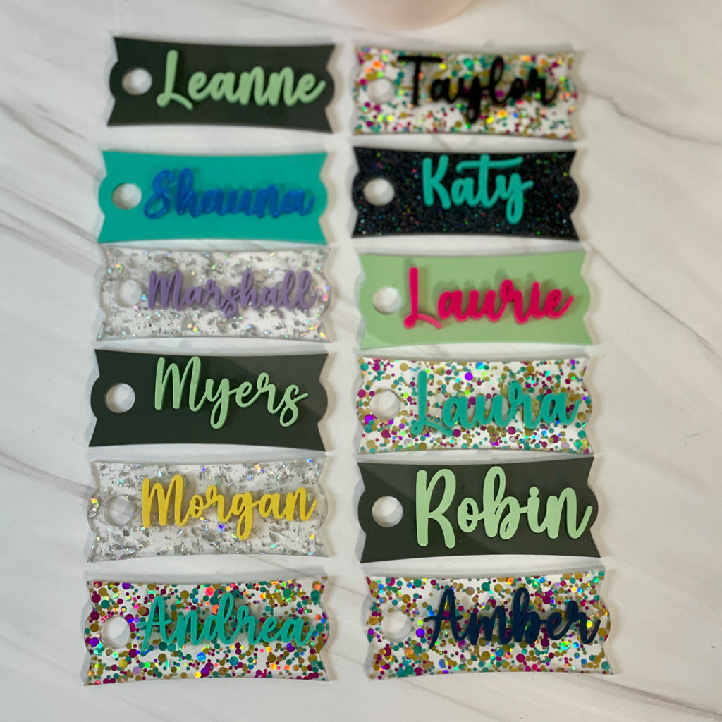 Personalized Name Topper for Stanley Quencher, Yeti Rambler