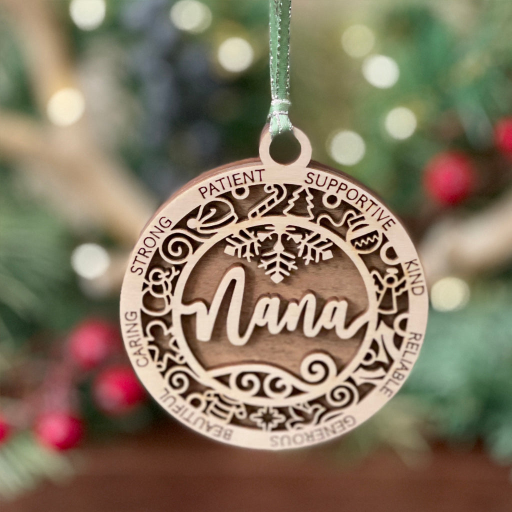 Family Theme Christmas Ornament
