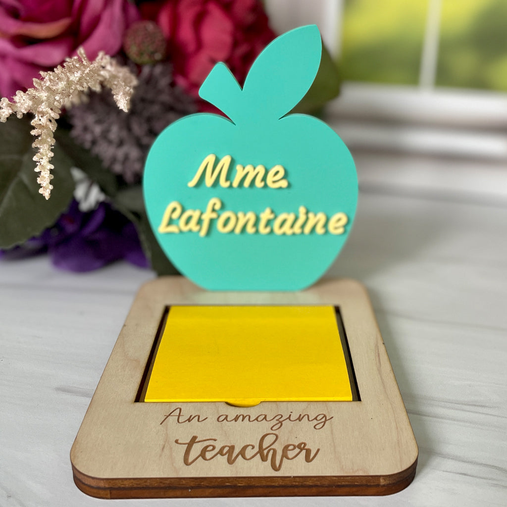 Personalized Sticky Note Holder
