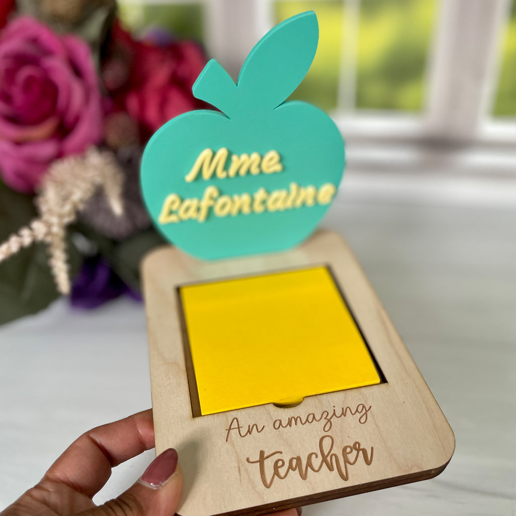 Personalized Sticky Note Holder
