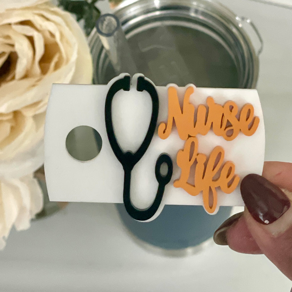Nurse Life Tumbler Lid Cover For YETI & Stanley H2.0