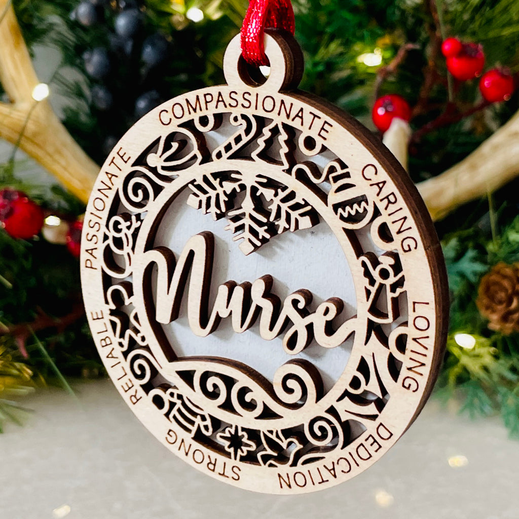 Family Theme Christmas Ornament