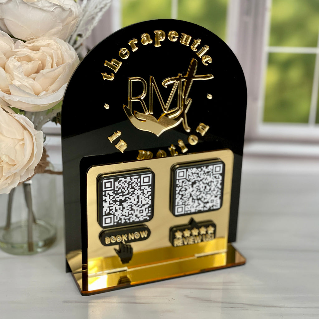 Business Social Media QR Code Sign