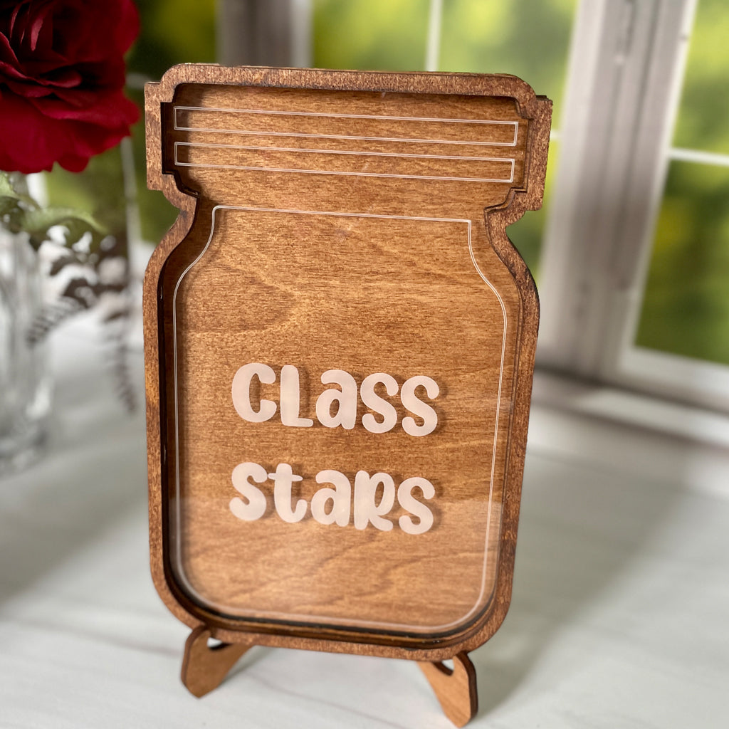 Class Stars Reward Jar With Tokens