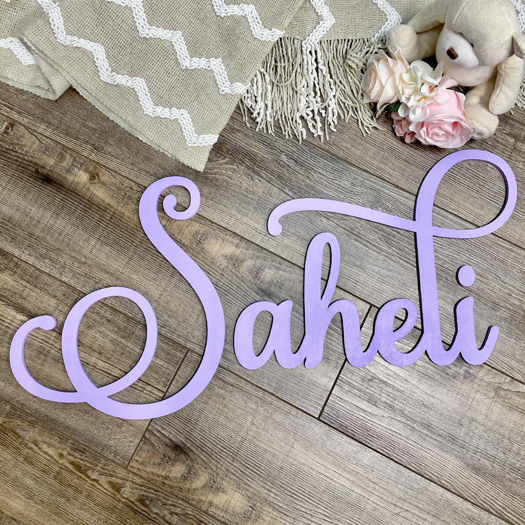 Baby Nursery Name Sign Large Wooden Letters
