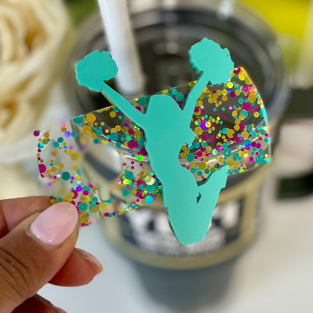 Cheerleading Yeti Stanley Lid Topper