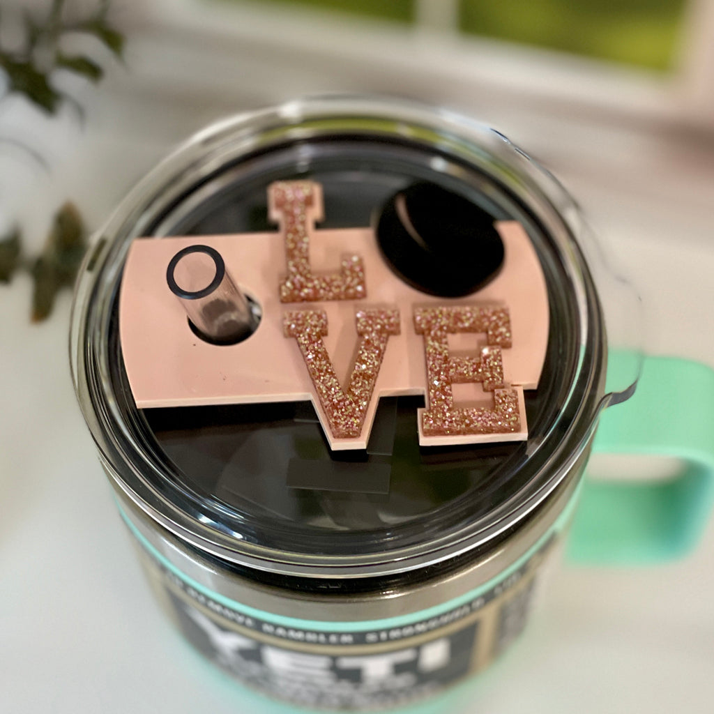 Hockey Love Yeti Stanley Lid Topper