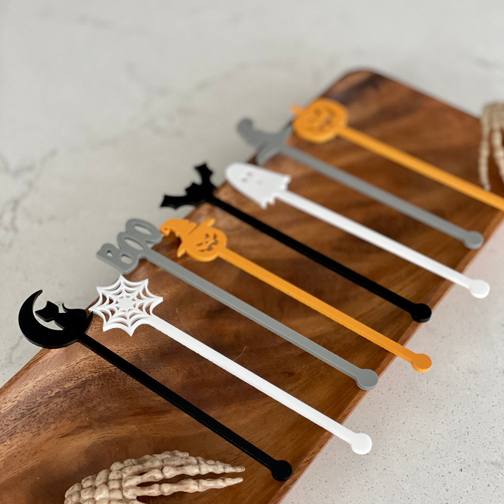 Halloween Drink Stirrers, Acrylic Stir Sticks