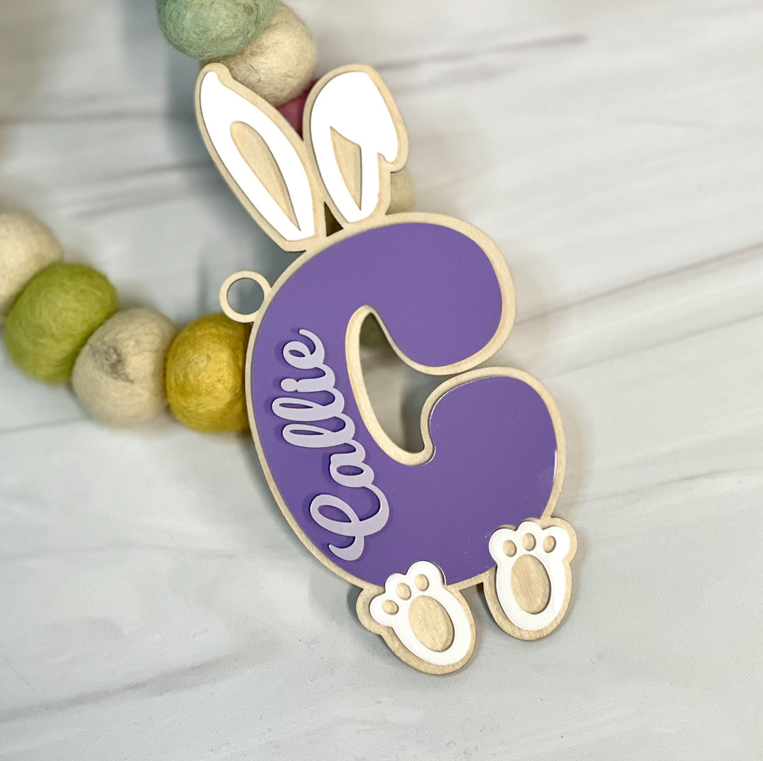 Easter Basket Bunny Ears Name Tag