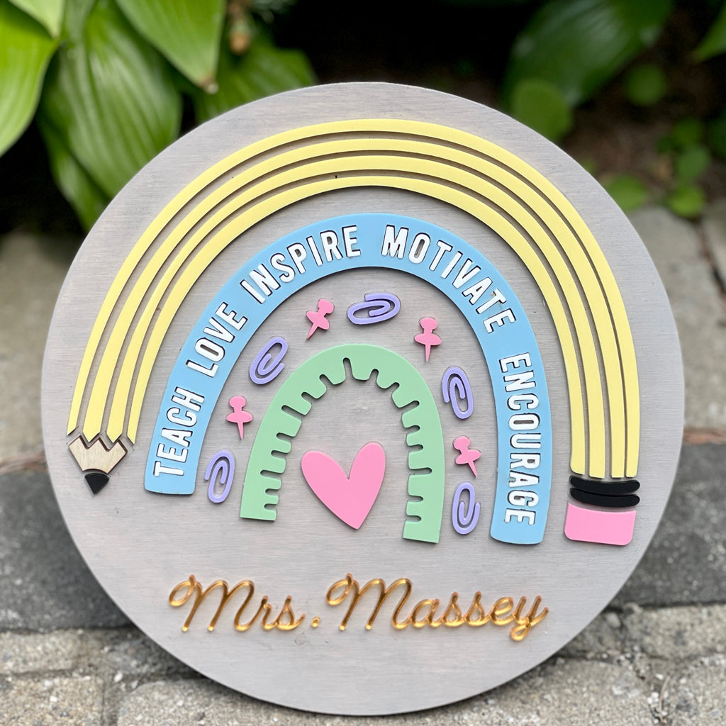 Classroom Door Teacher Name Sign