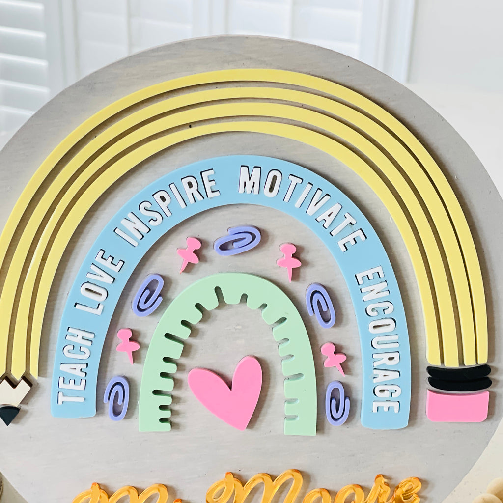 Classroom Door Teacher Name Sign