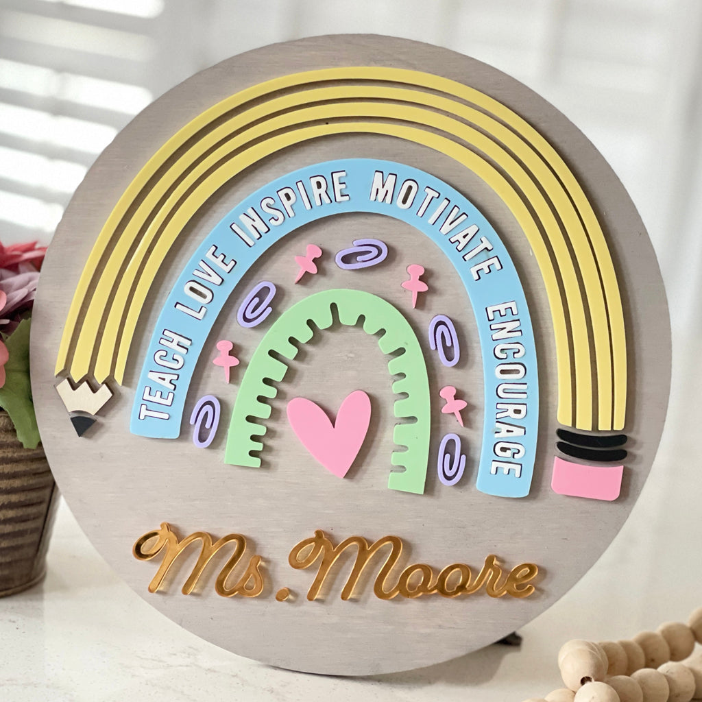 Classroom Door Teacher Name Sign