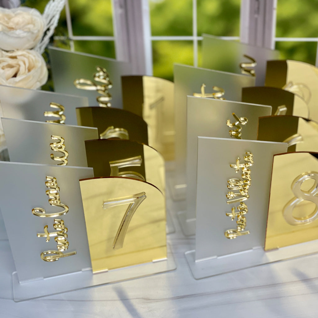 Travel Theme Table Numbers