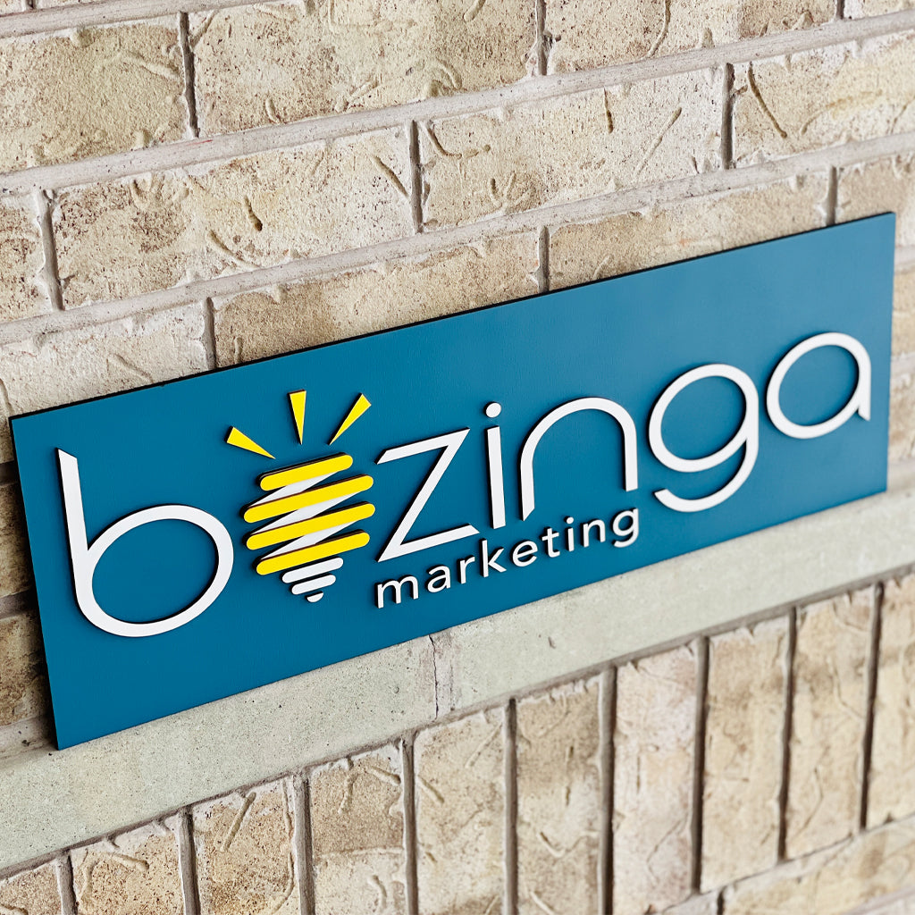 Custom 3D Business Logo Wooden Sign