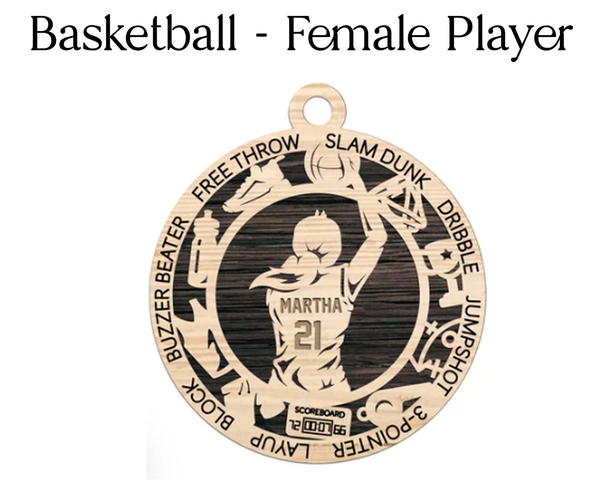 Personalized Basketball Player Ornament