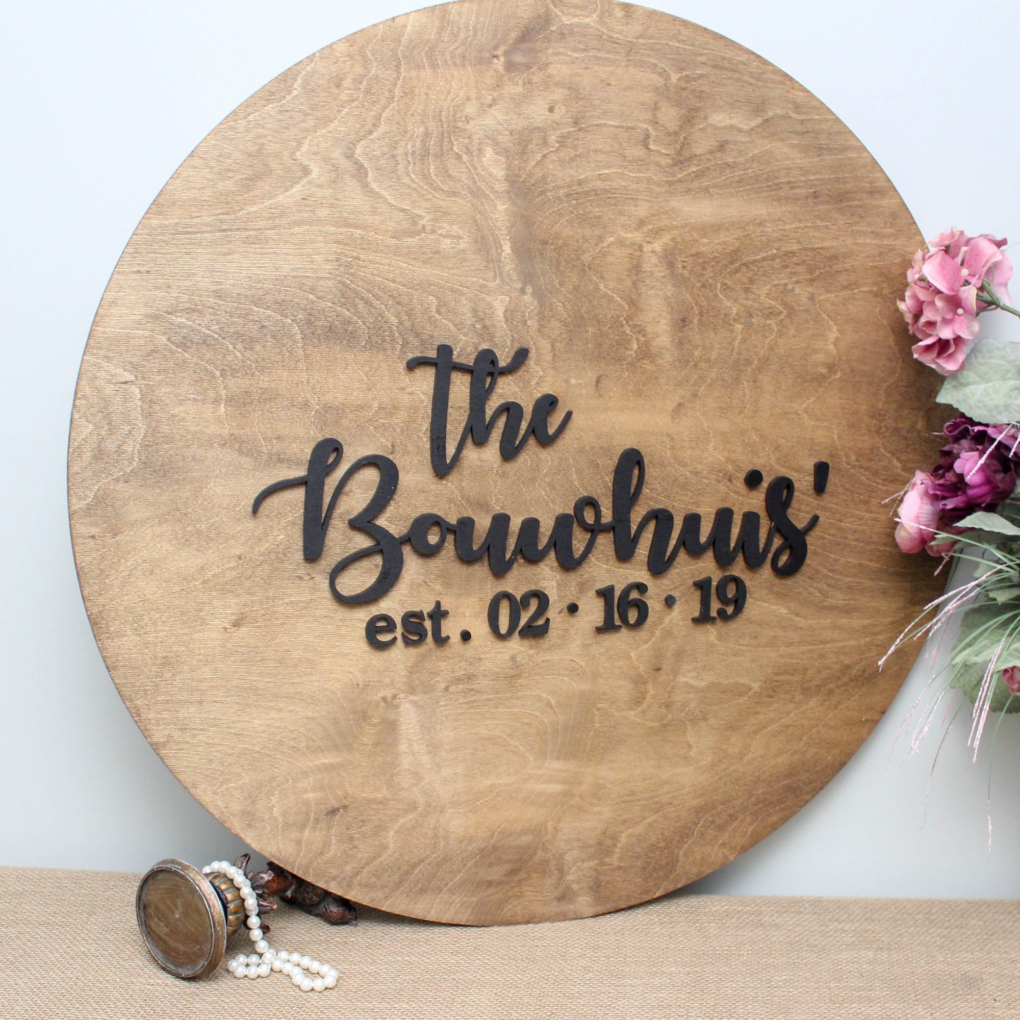 Alternative Wedding Guest Book Ideas With Family Name Established Date