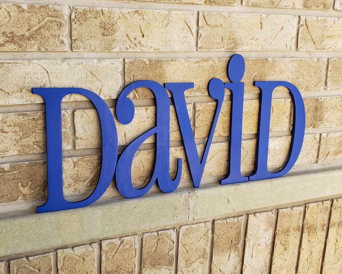 boy name large wooden letters for wall hanging
