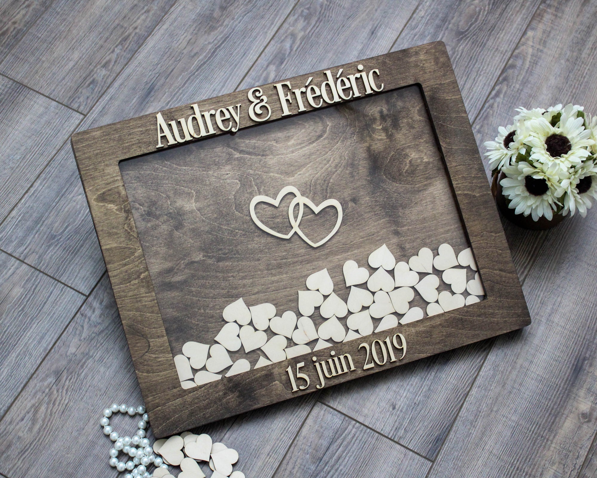 Alternative wedding guest book