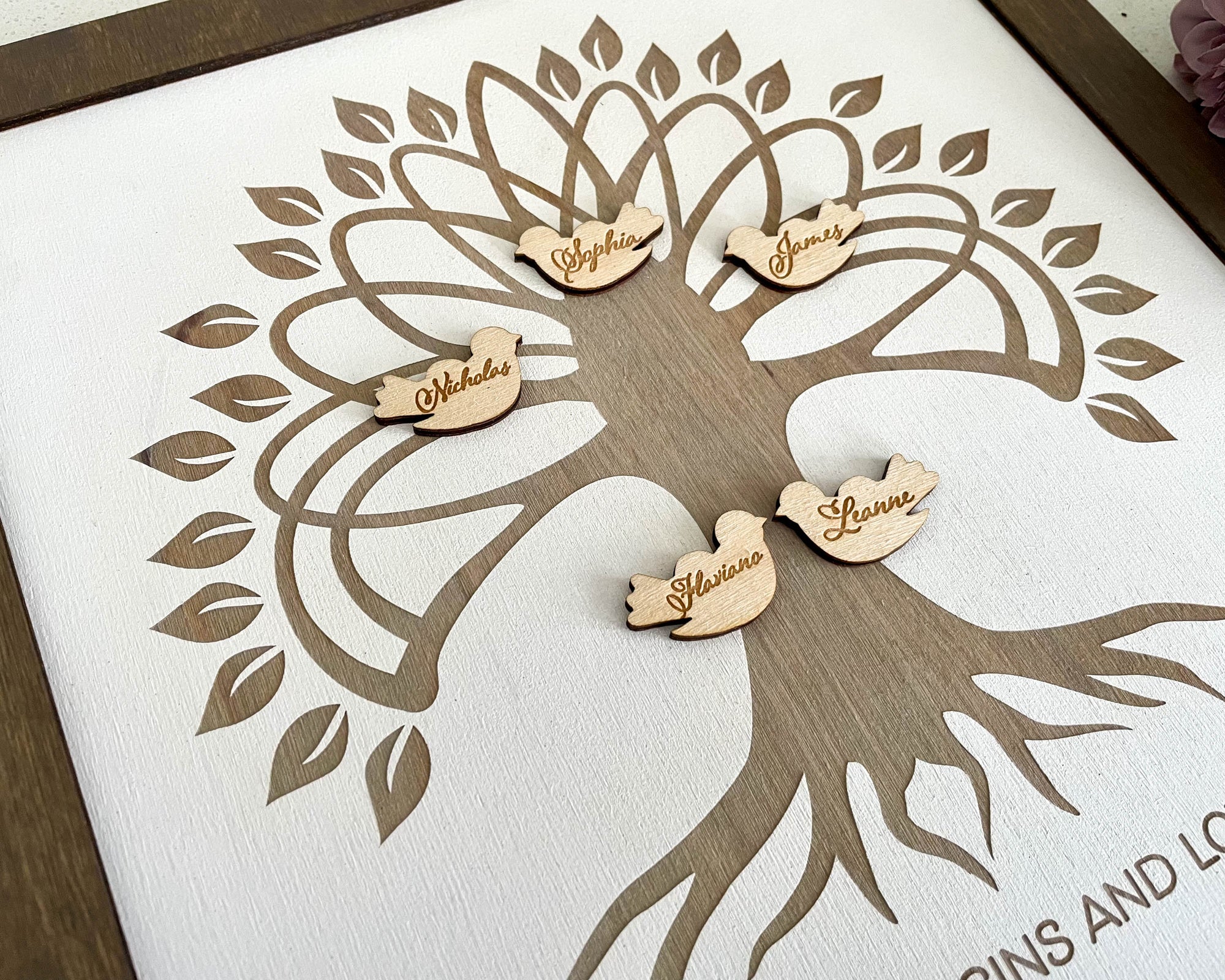 Personalized Wooden Family Tree Sign