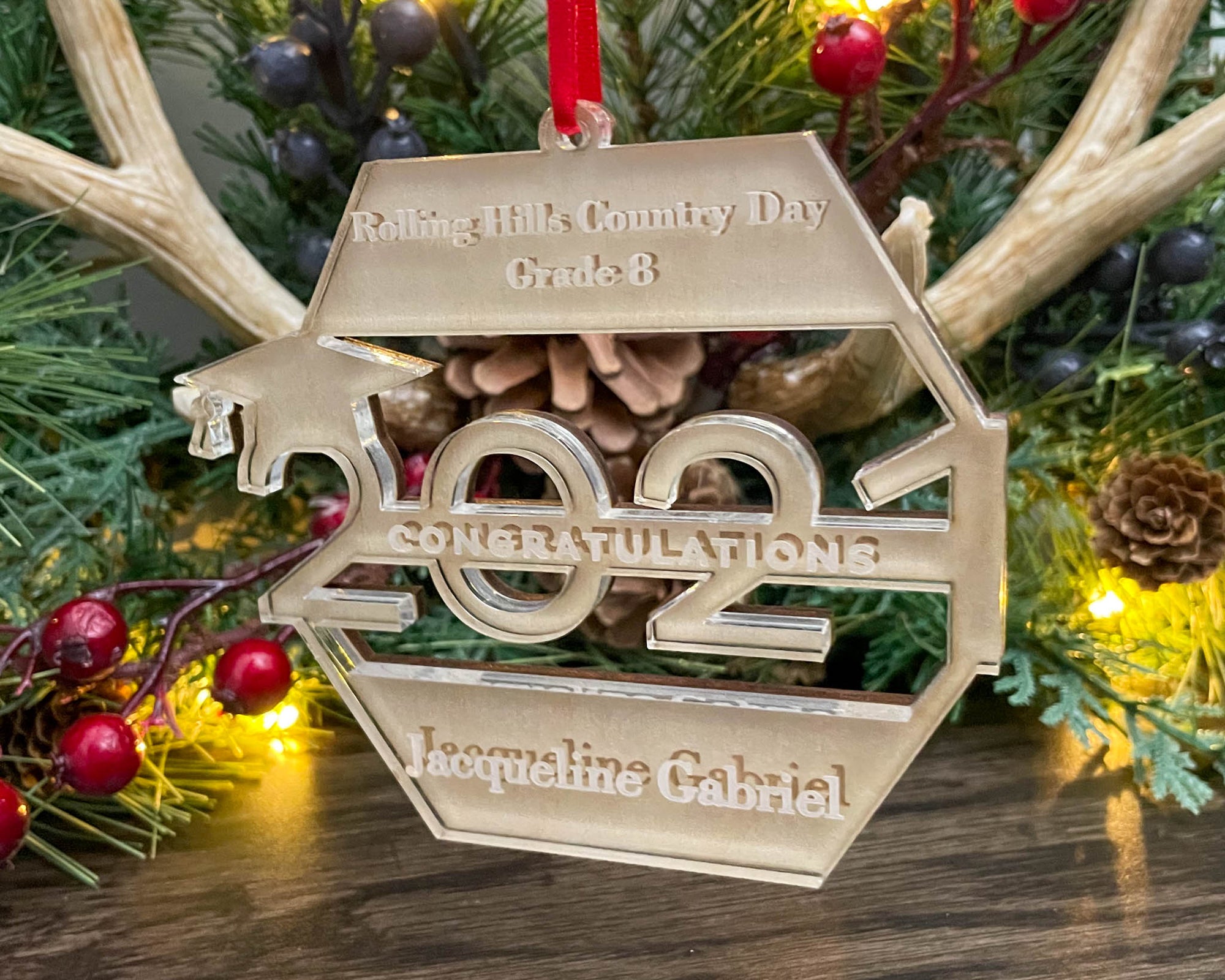 Personalized Graduation Christmas Ornament