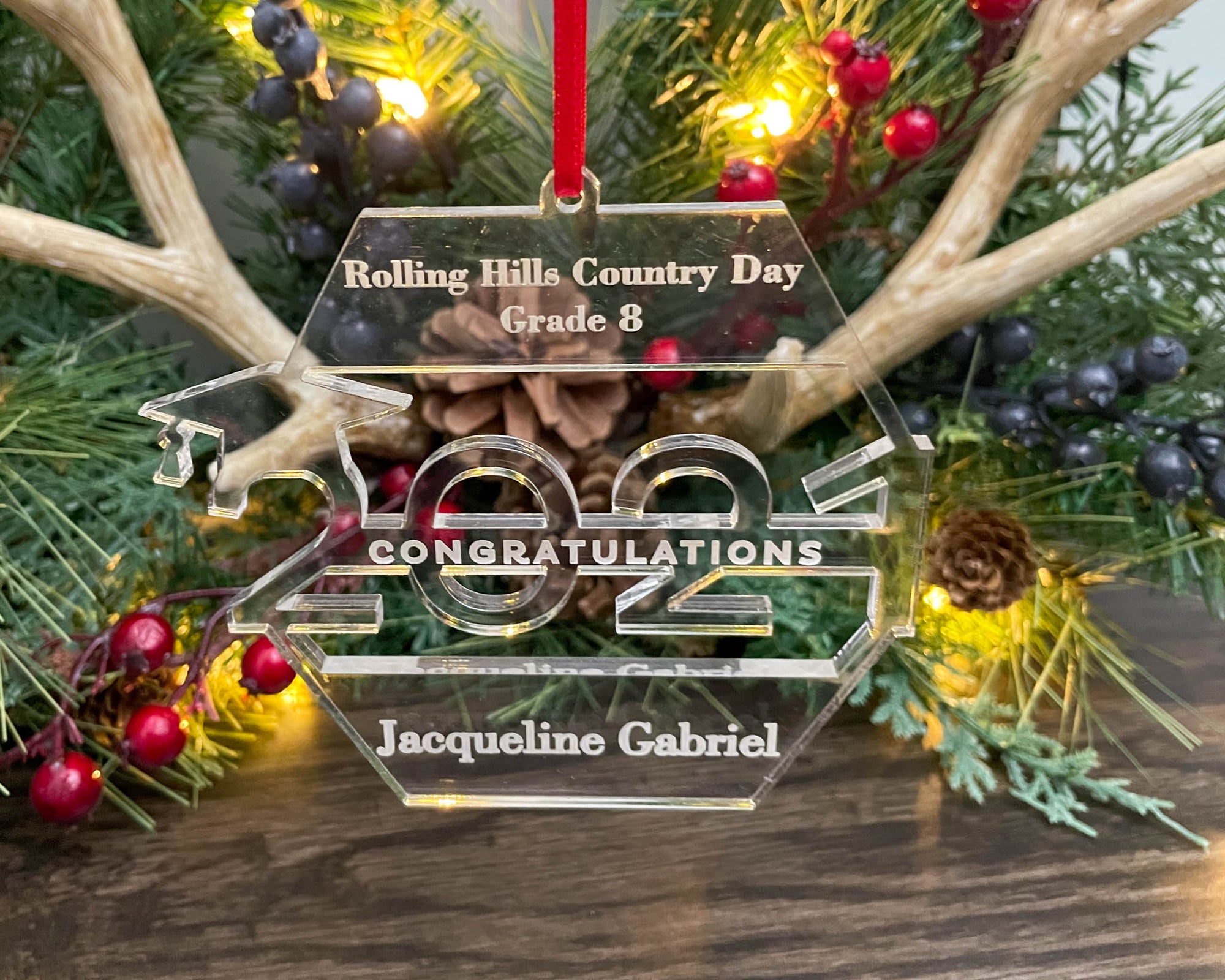 Personalized Graduation Christmas Ornament
