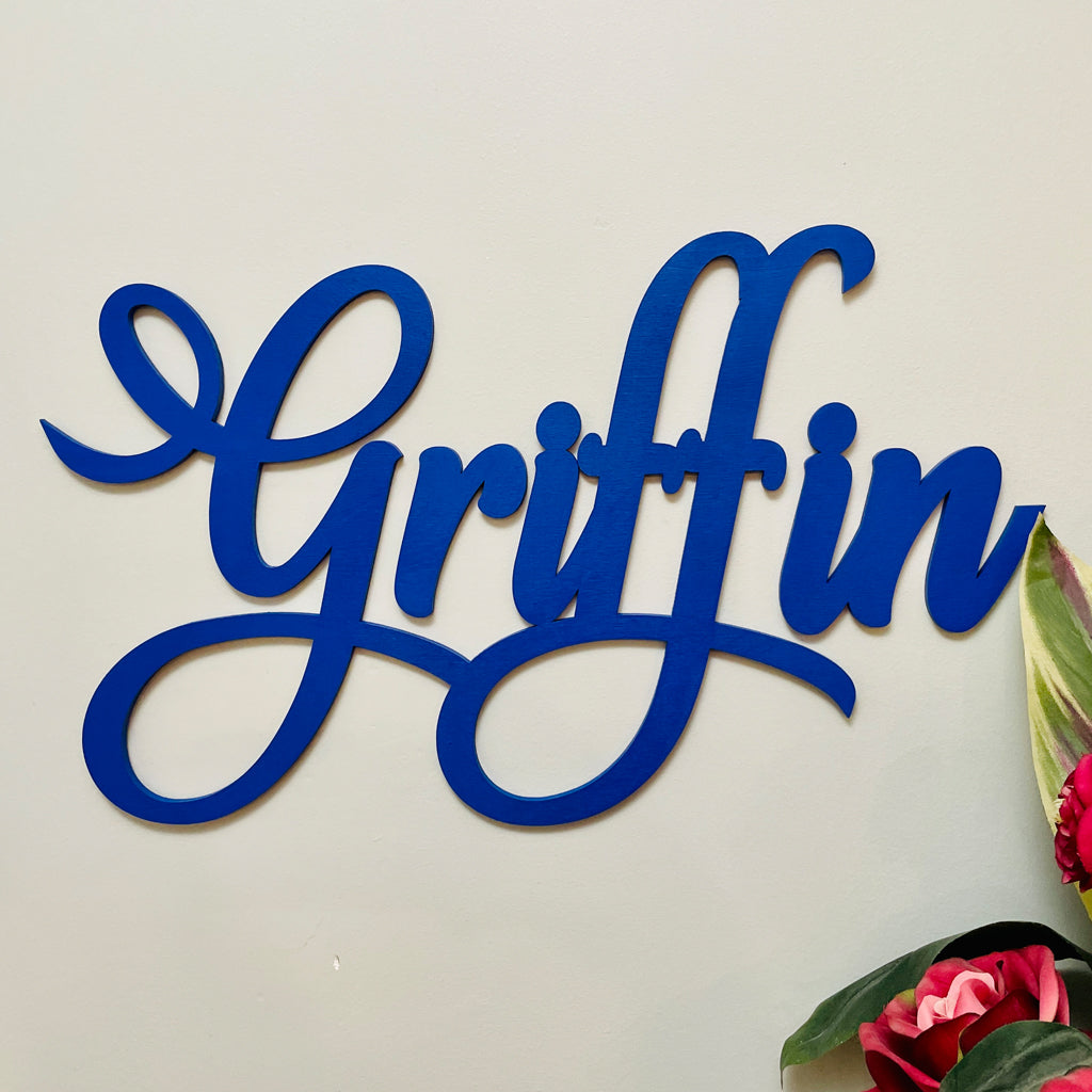 Custom Baby Name Cutout, Nursery Name Sign