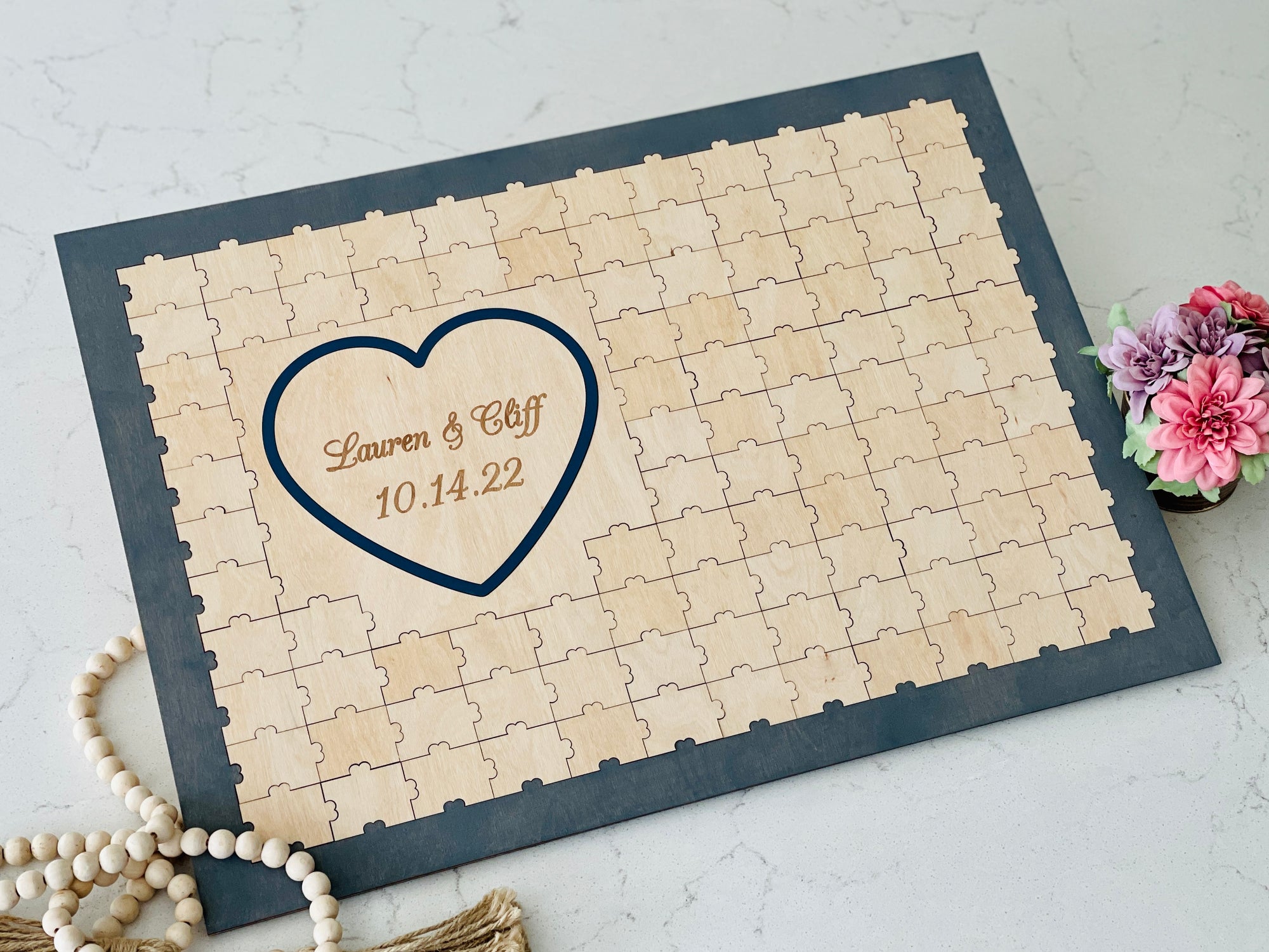Puzzle Wedding Guest Book