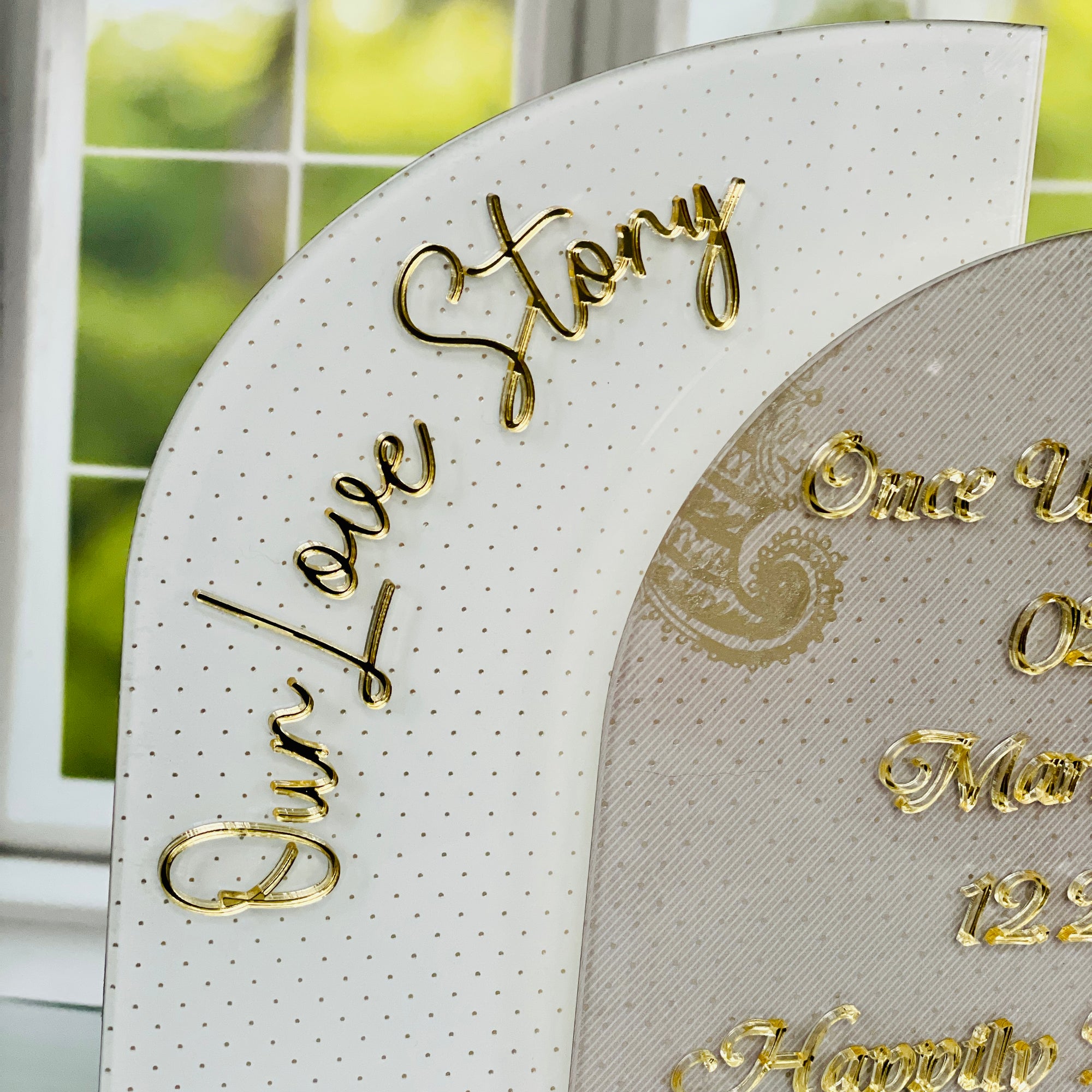 Our Love Story Timeline Sign