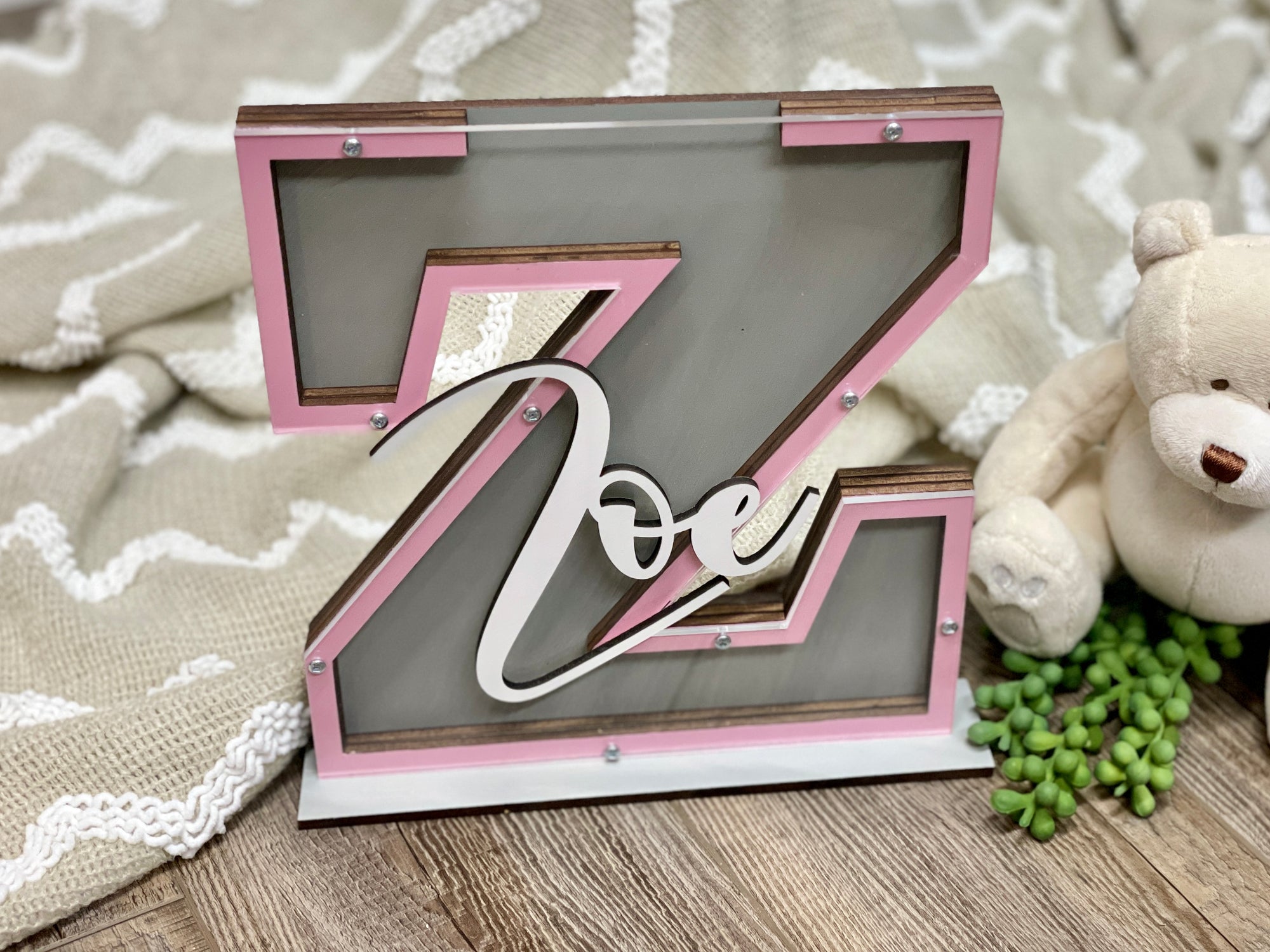 Personalized Name Letter Money Bank