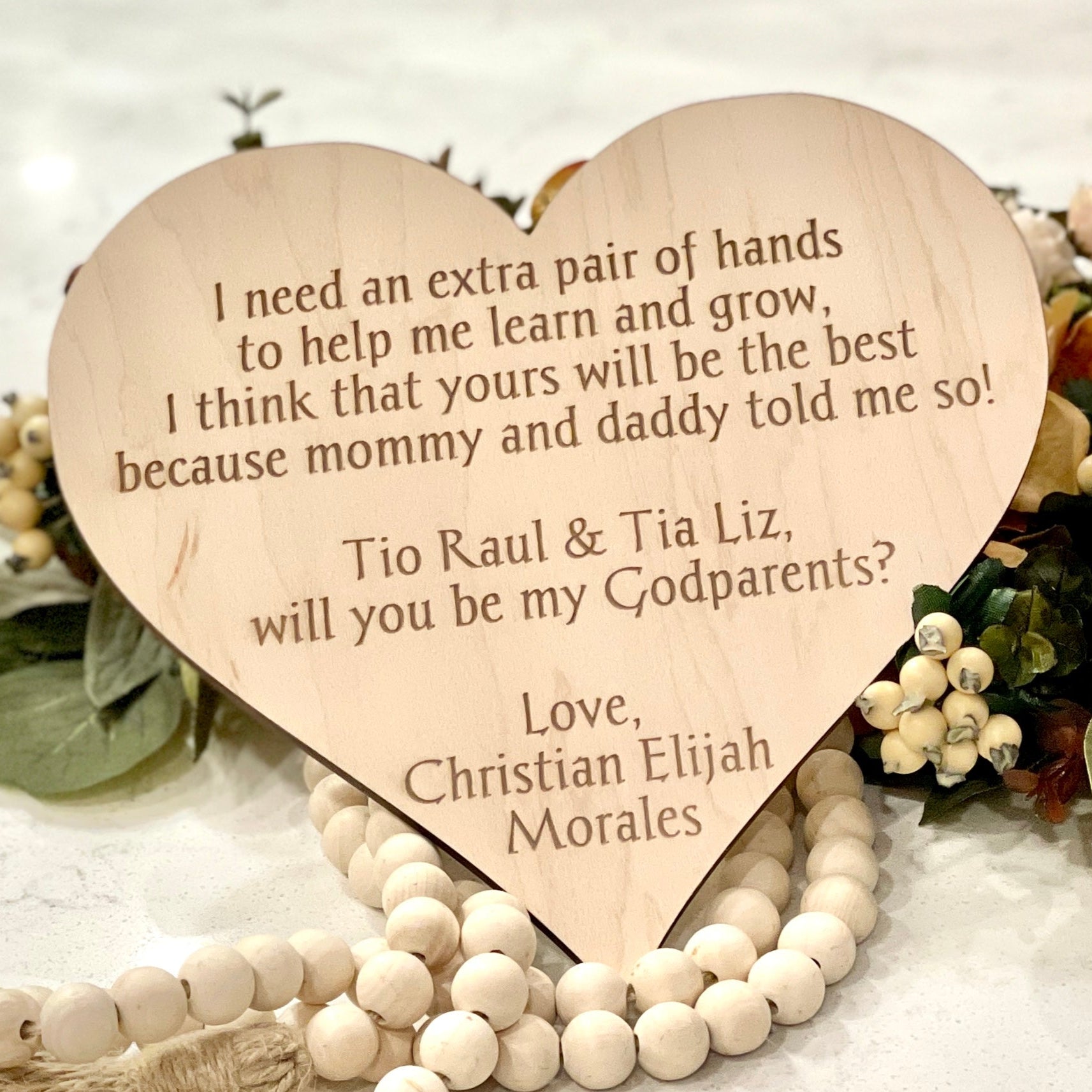 Godparents Proposal Idea