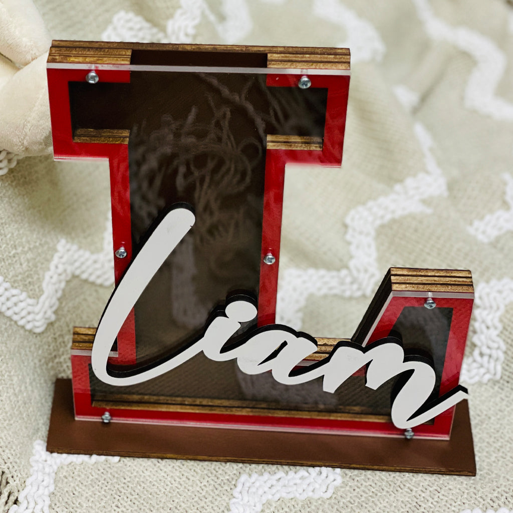 Personalized Name Letter Money Bank