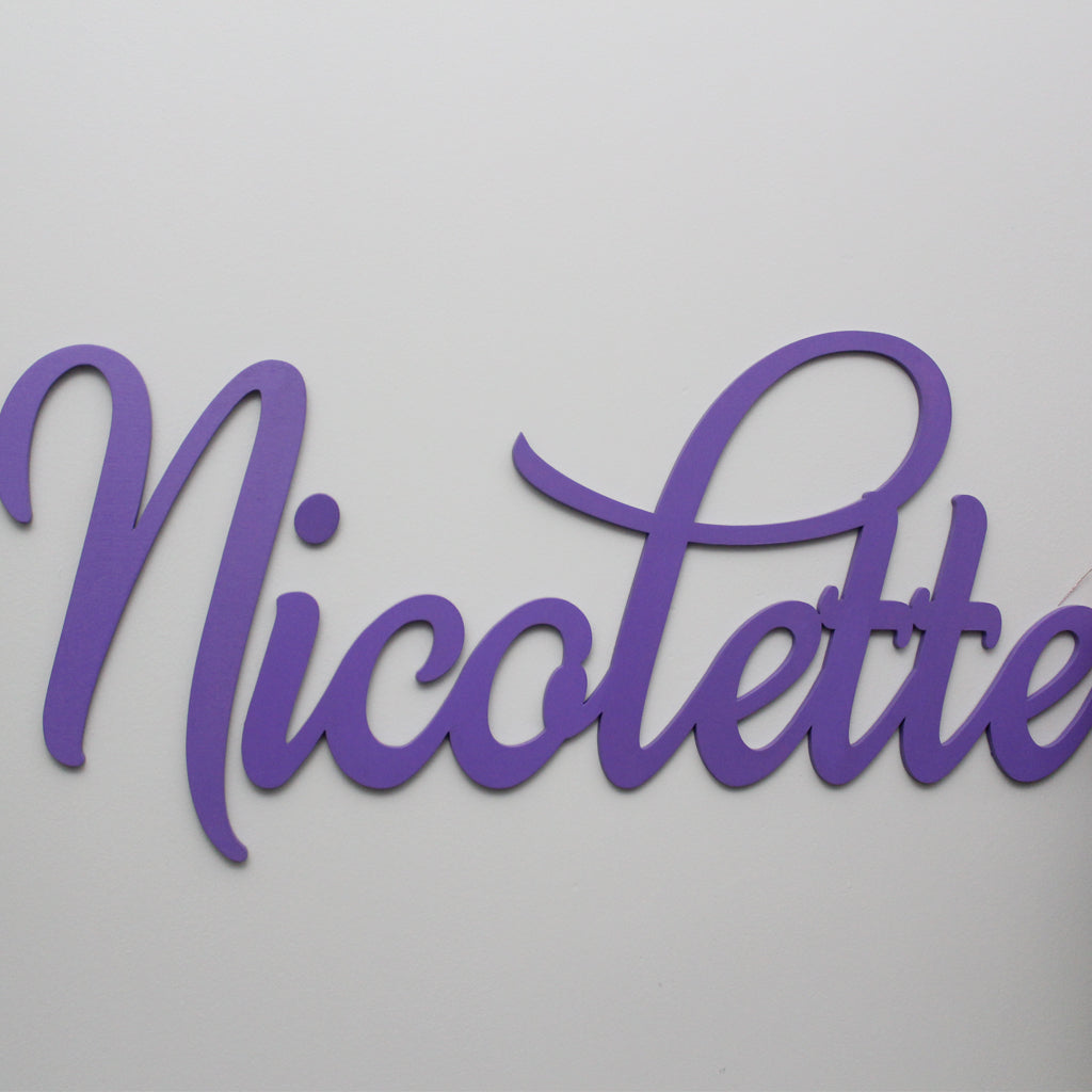 Custom Baby Name Cutout, Nursery Name Sign